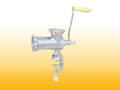 Stainless steel meat mincer